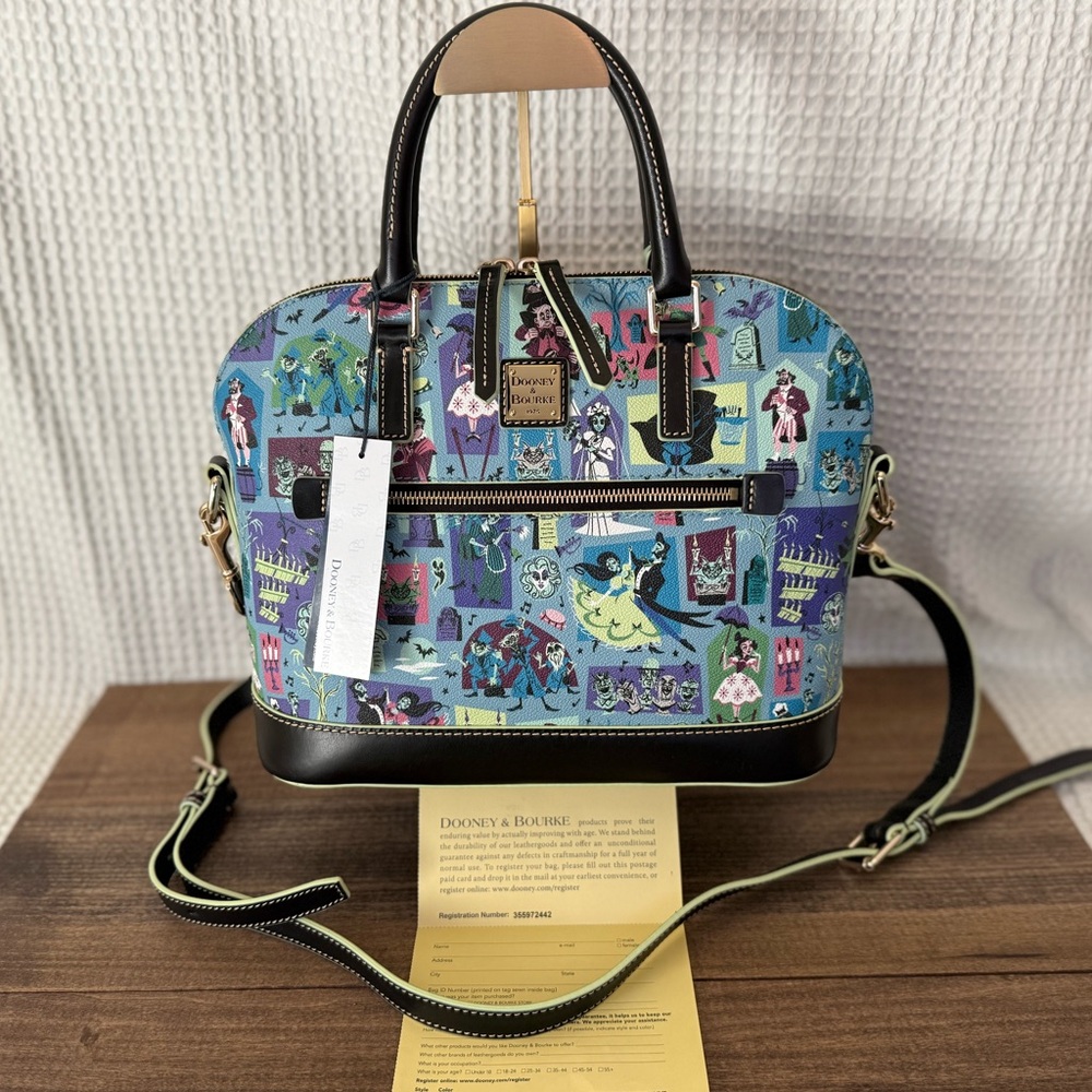 Dooney & Bourke Haunted Mansion 2020 Satchel New!
